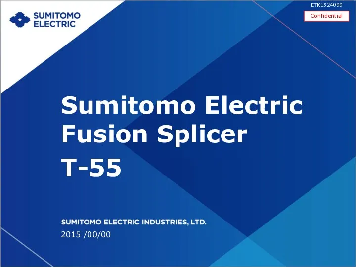 Sumitomo Electric Fusion Splicer T-55