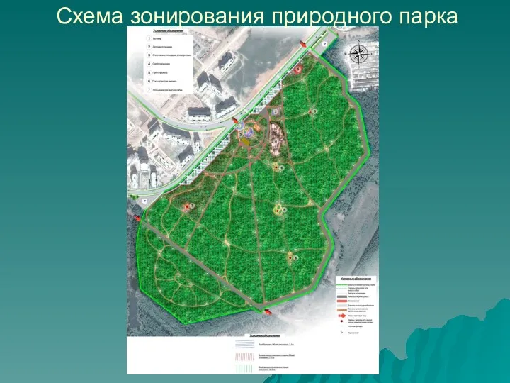 Схема зонирования природного парка