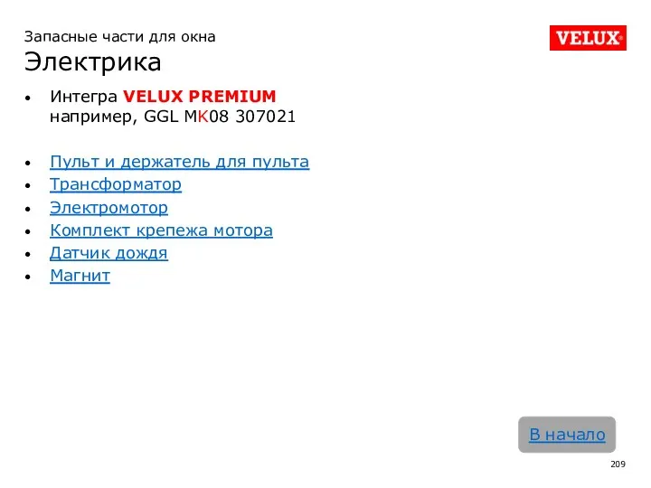 Интегра VELUX PREMIUM например, GGL MK08 307021 Пульт и держатель