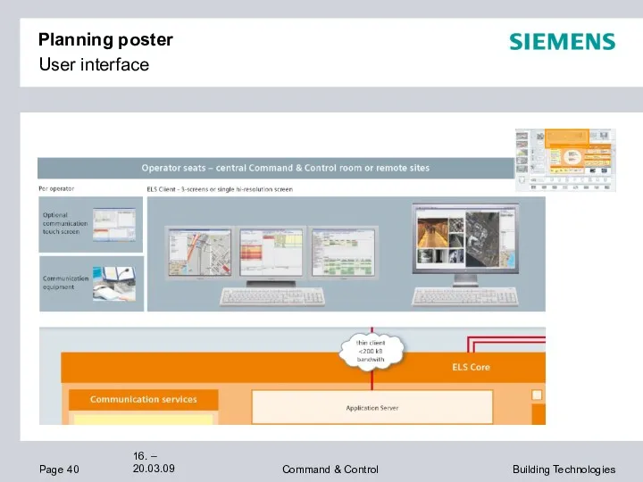 Planning poster User interface