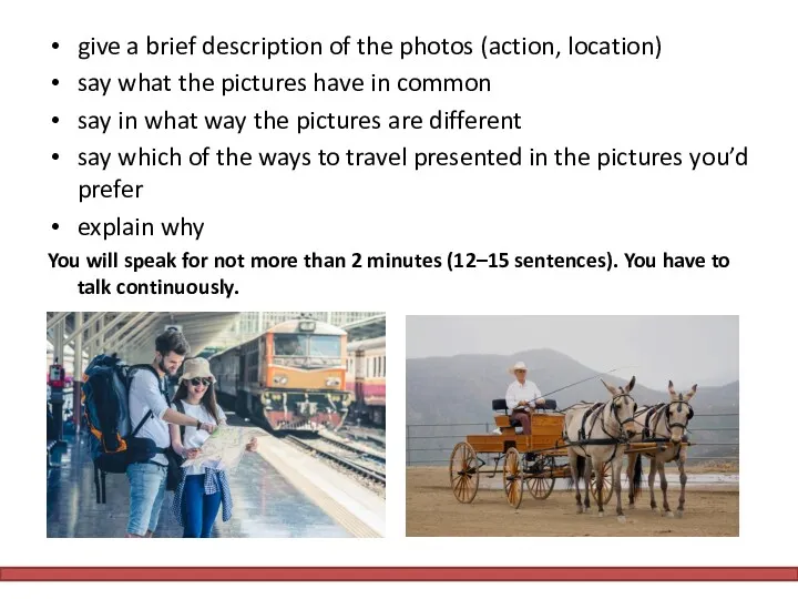 give a brief description of the photos (action, location) say