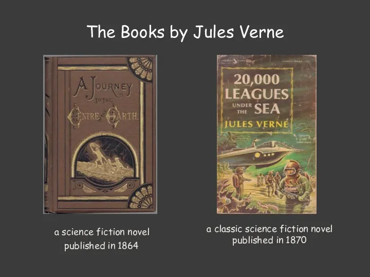 The Books by Jules Verne a science fiction novel published in 1864 a
