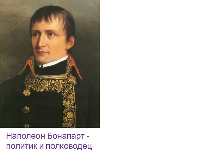 Наполеон Бонапарт - политик и полководец