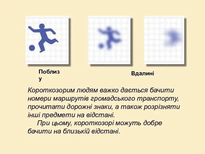 Поблизу Вдалині Короткозорим людям важко дається бачити номери маршрутів громадського