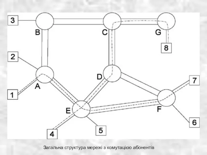 Загальна структура мережі з комутацією абонентів