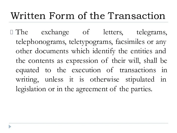 The exchange of letters, telegrams, telephonograms, teletypograms, facsimiles or any