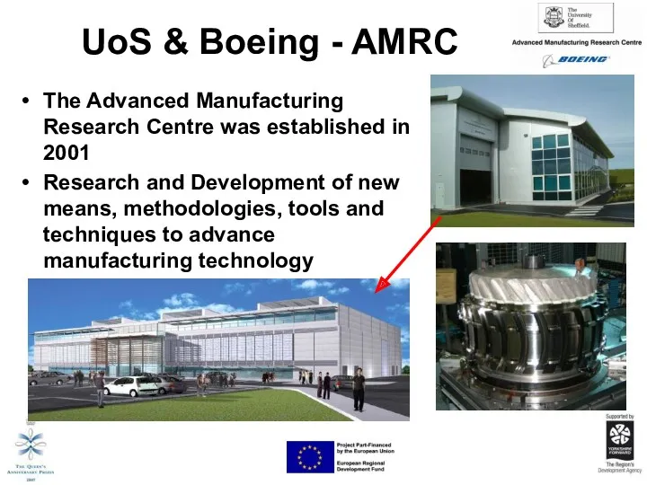 UoS & Boeing - AMRC The Advanced Manufacturing Research Centre