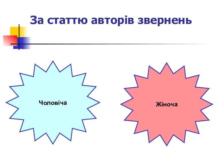 За статтю авторів звернень Чоловіча Жіноча