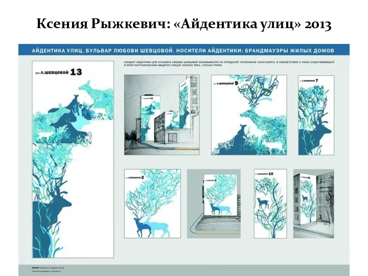 Ксения Рыжкевич: «Айдентика улиц» 2013