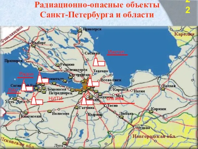 Радиационно-опасные объекты Санкт-Петербурга и области