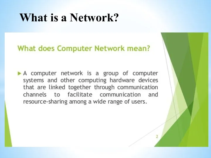 What is a Network?