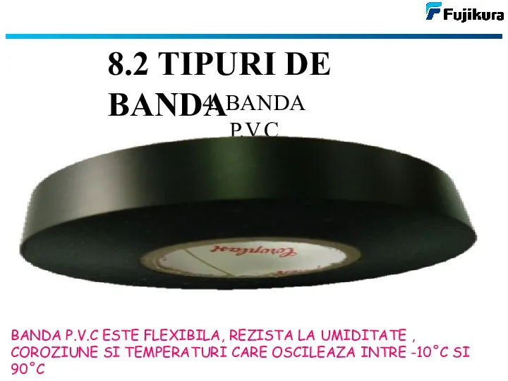 8.2 TIPURI DE BANDA 4. BANDA P.V.C BANDA P.V.C ESTE