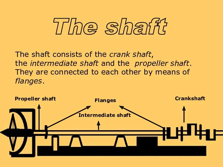 The shaft consists of the crank shaft, the intermediate shaft