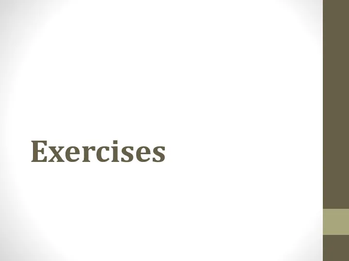 Exercises