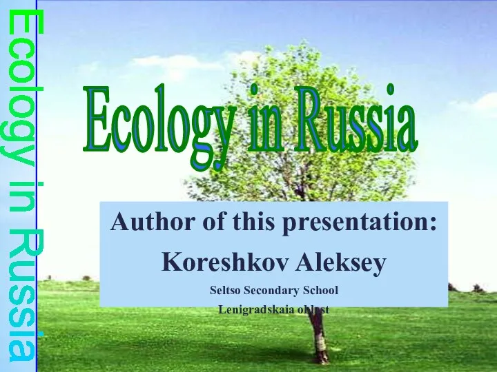 Ecology in Russia