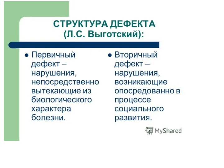 Структура дефекта (Л. С. Выготский)