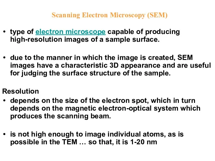 type of electron microscope capable of producing high-resolution images of