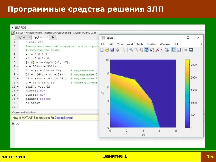 Программные средства решения ЗЛП 14.10.2018 Занятие 1