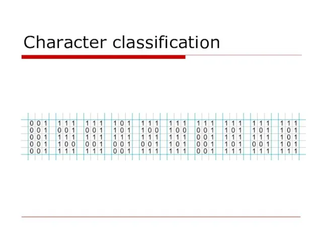 Character classification