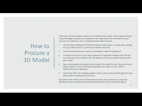 How to Procure a 3D Model There are a variety