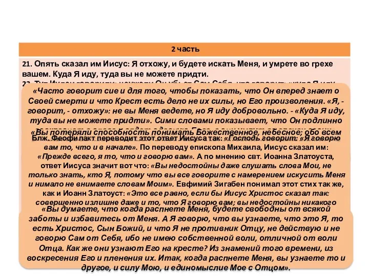 «Часто говорит сие и для того, чтобы показать, что Он