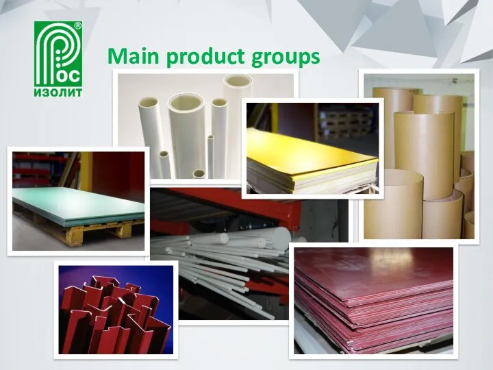 Main product groups