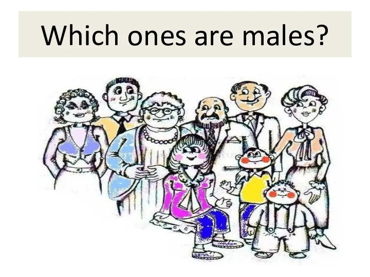 Which ones are males?