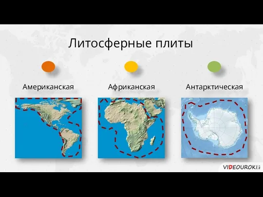 Американская Африканская Антарктическая Литосферные плиты