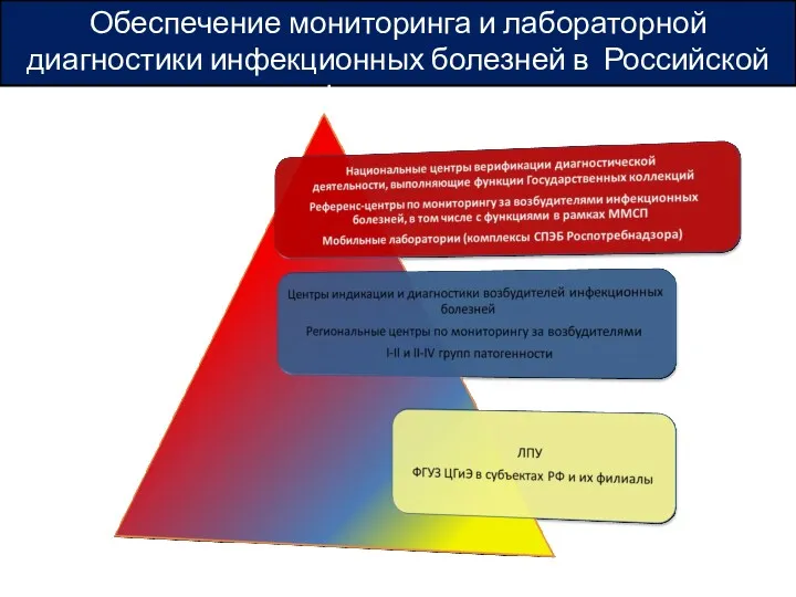 Обеспечение мониторинга и лабораторной диагностики инфекционных болезней в Российской Федерации