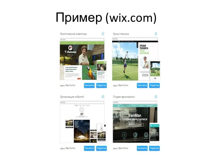 Пример (wix.com)