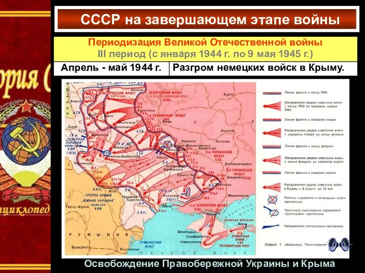 Освобождение Правобережной Украины и Крыма СССР на завершающем этапе войны