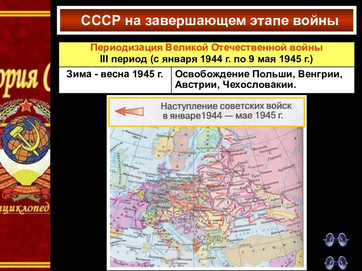 СССР на завершающем этапе войны