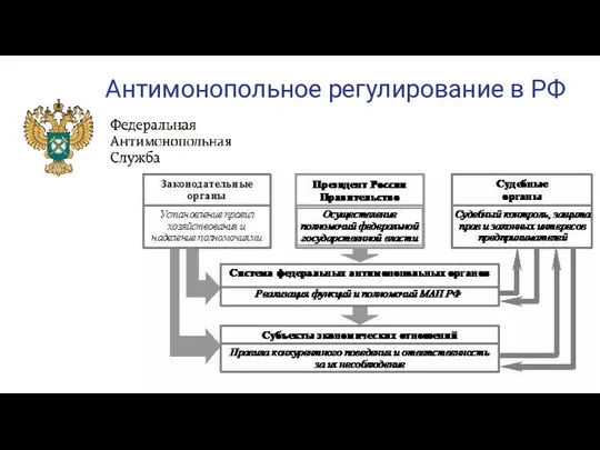 Антимонопольное регулирование в РФ