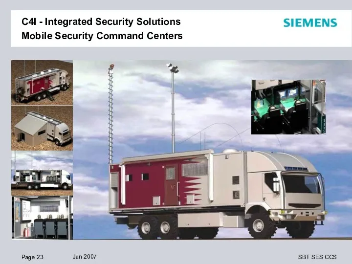 C4I - Integrated Security Solutions Mobile Security Command Centers