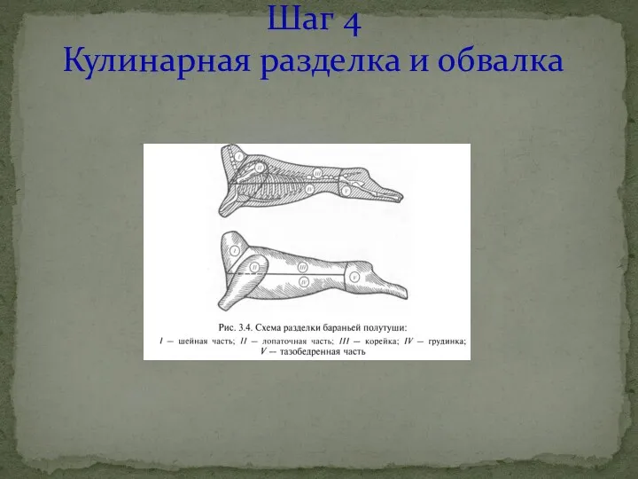 Шаг 4 Кулинарная разделка и обвалка