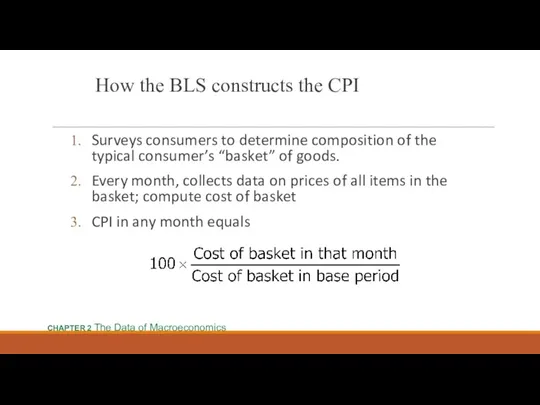 How the BLS constructs the CPI Surveys consumers to determine