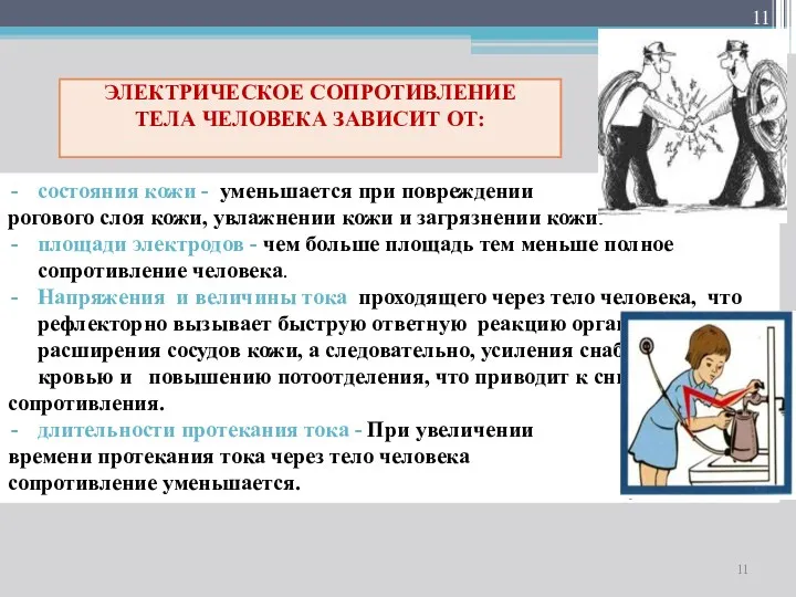 состояния кожи - уменьшается при повреждении рогового слоя кожи, увлажнении