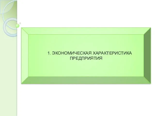 1. ЭКОНОМИЧЕСКАЯ ХАРАКТЕРИСТИКА ПРЕДПРИЯТИЯ