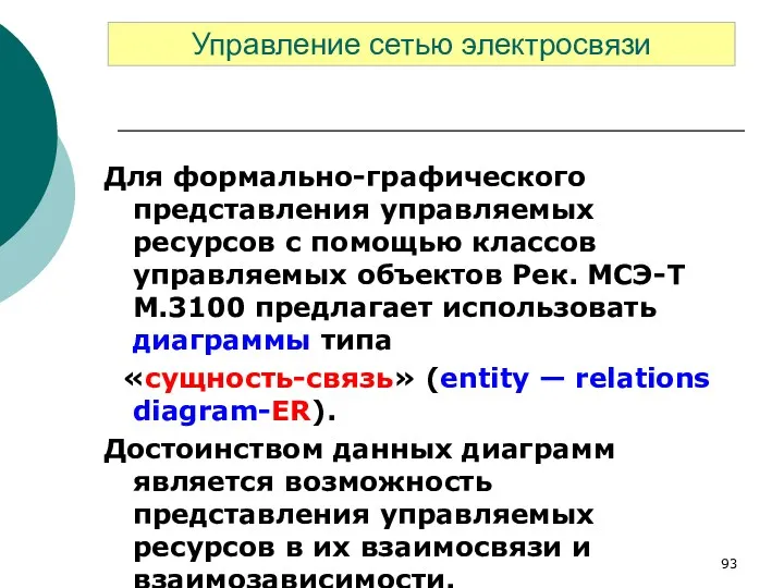 Для формально-графического представления управляемых ресурсов с помощью классов управляемых объектов