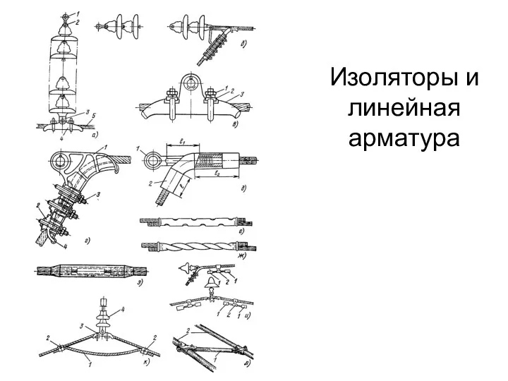 Изоляторы и линейная арматура