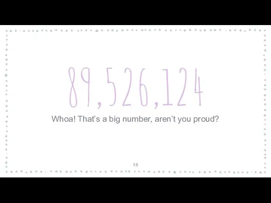 89,526,124 Whoa! That’s a big number, aren’t you proud?