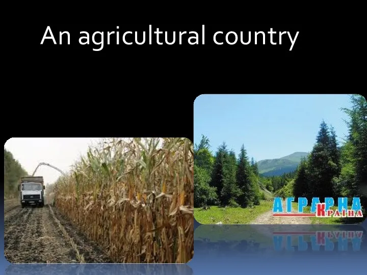 An agricultural country