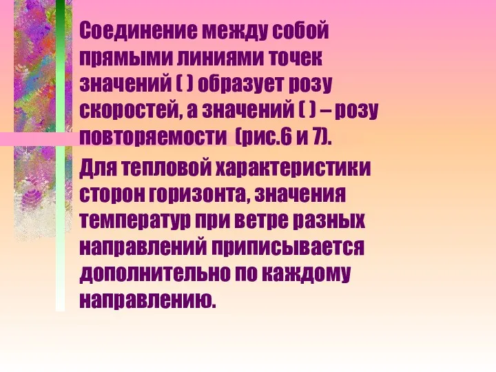 Соединение между собой прямыми линиями точек значений ( ) образует