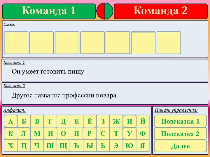 Подсказка 1 Подсказка 2 Он умеет готовить пищу Другое название