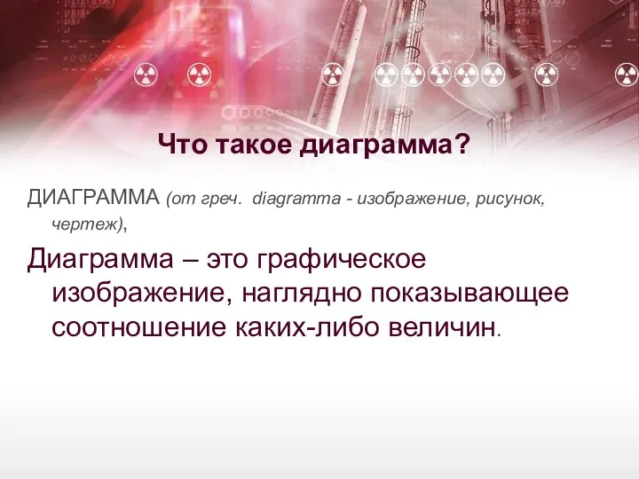 Что такое диаграмма? ДИАГРАММА (от греч. diagramma - изображение, рисунок,