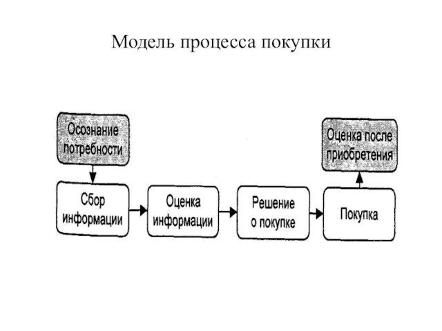 Модель процесса покупки