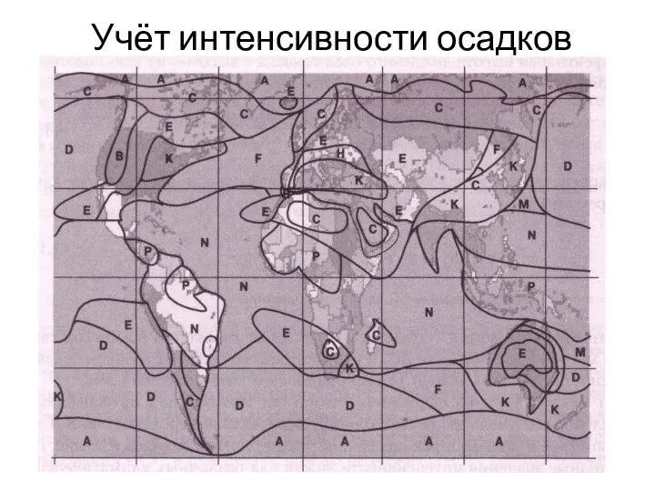 Учёт интенсивности осадков