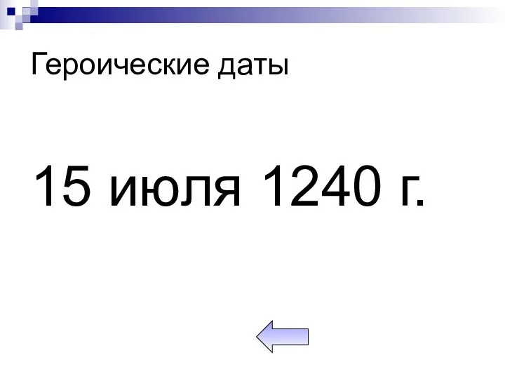 Героические даты 15 июля 1240 г.