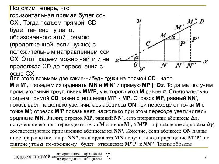 Для этого возьмем две какие-нибудь точки на прямой CD ,