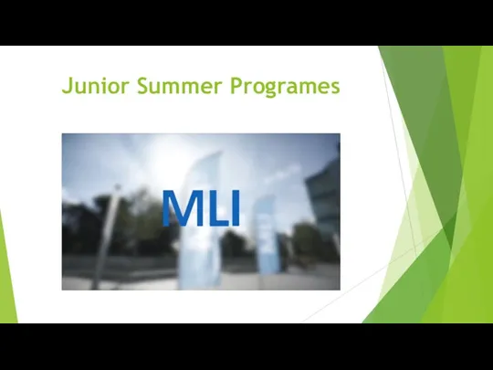 Junior Summer Programes